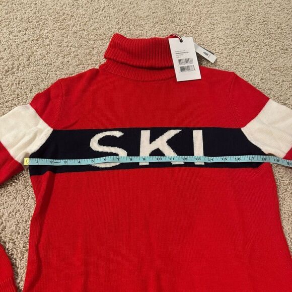 Perfect Moment Ski Merino Wool Sweater Mock Neck Base Layer Large Red NWT - Picture 3 of 5
